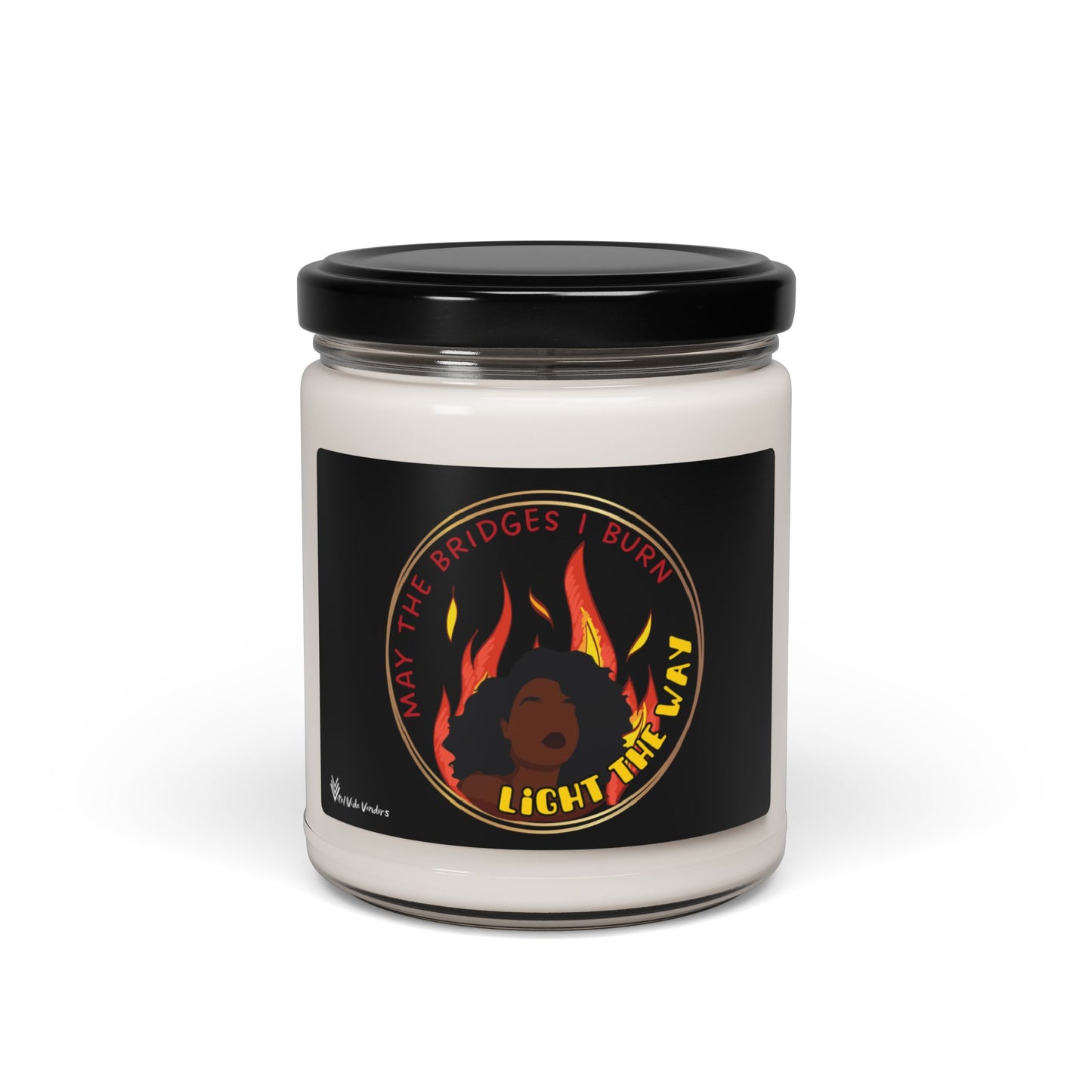 **Burning Bridges** Scented Soy Candle- Design A