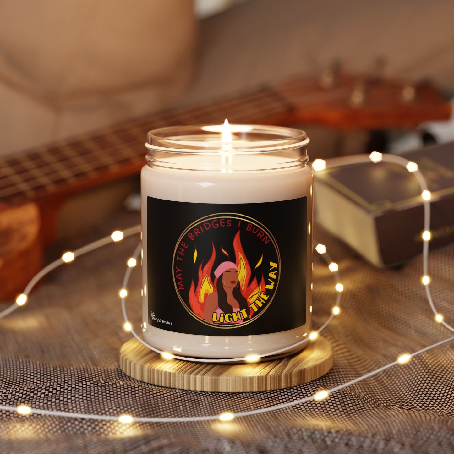 **Burning Bridges** Scented Soy Candle- Design G