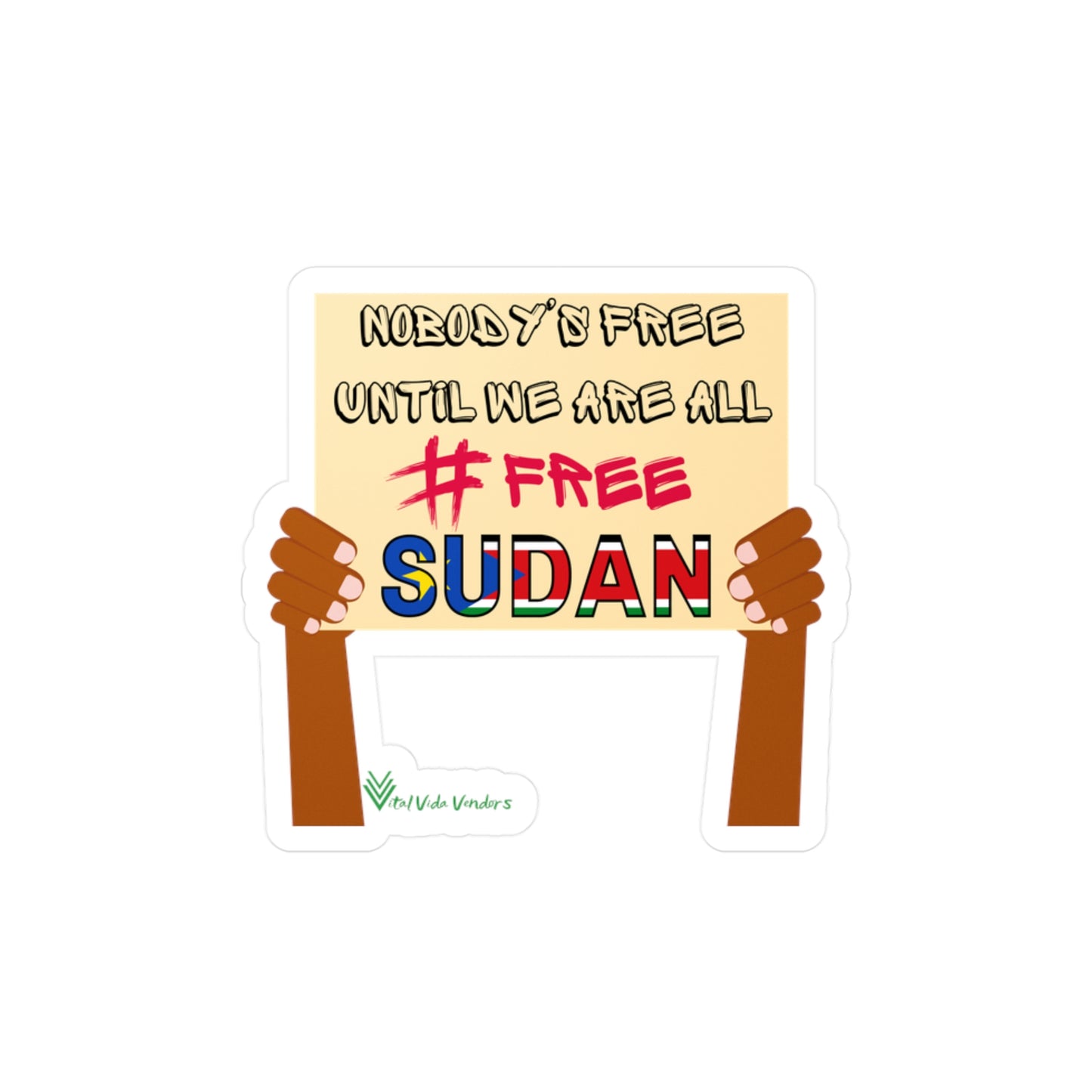 Free Sudan Solidarity Vinyl Decals