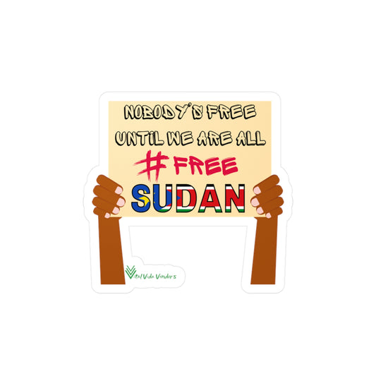 Free Sudan Solidarity Vinyl Decals