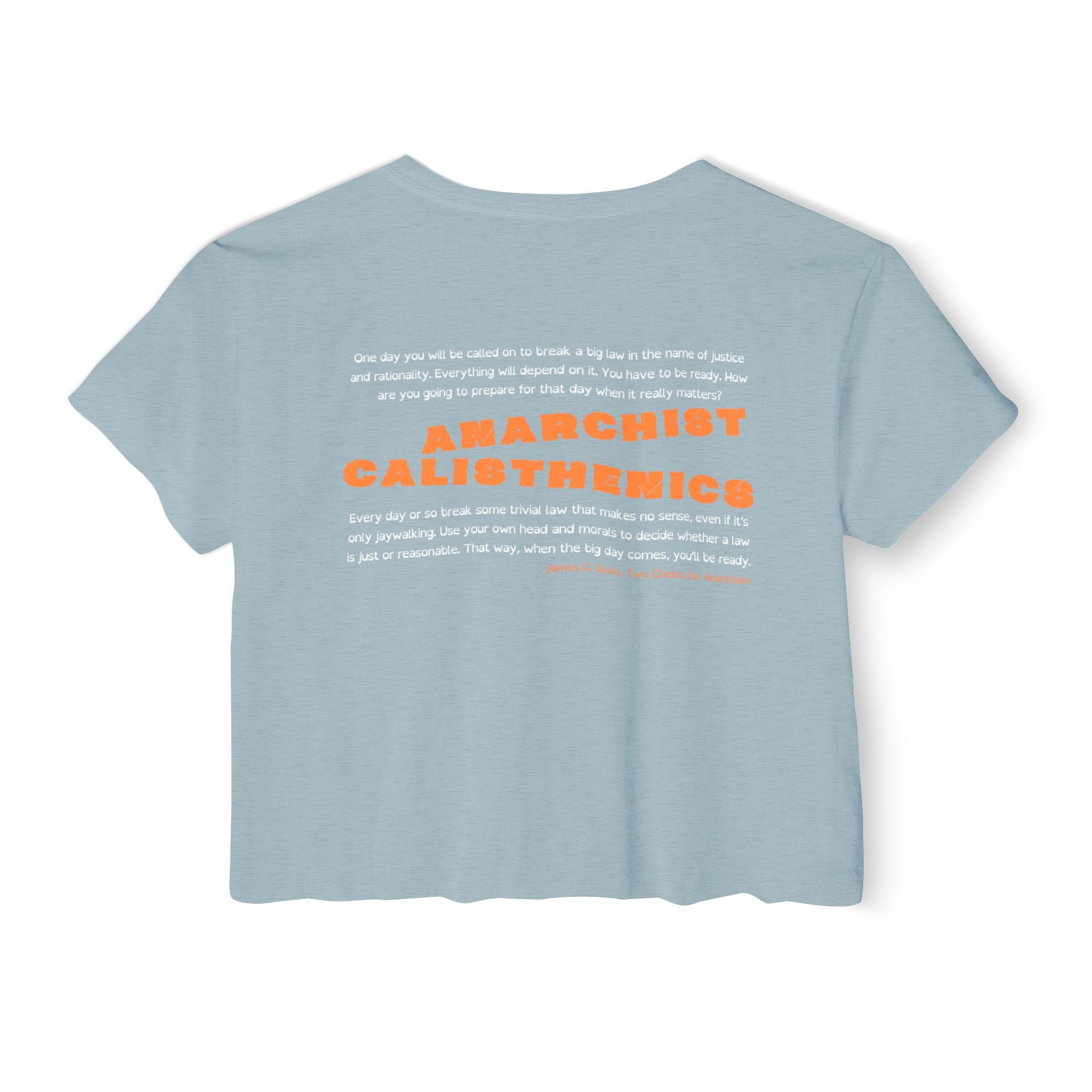 Anarchist Calisthenics Crop Tee