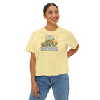 Boxy Crop Tee - I Will Not Comply with Fascism Statement Tee