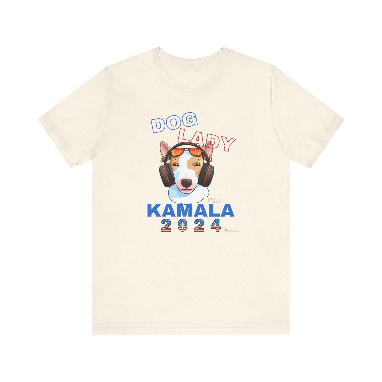 Dog Lady For Kamala Jersey Tee- Jack Russel, Double Sided Design