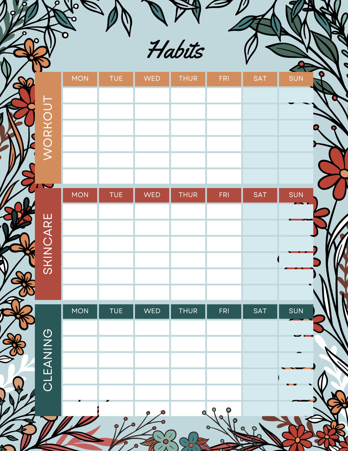 4-Month ADHD Planner & Organizer