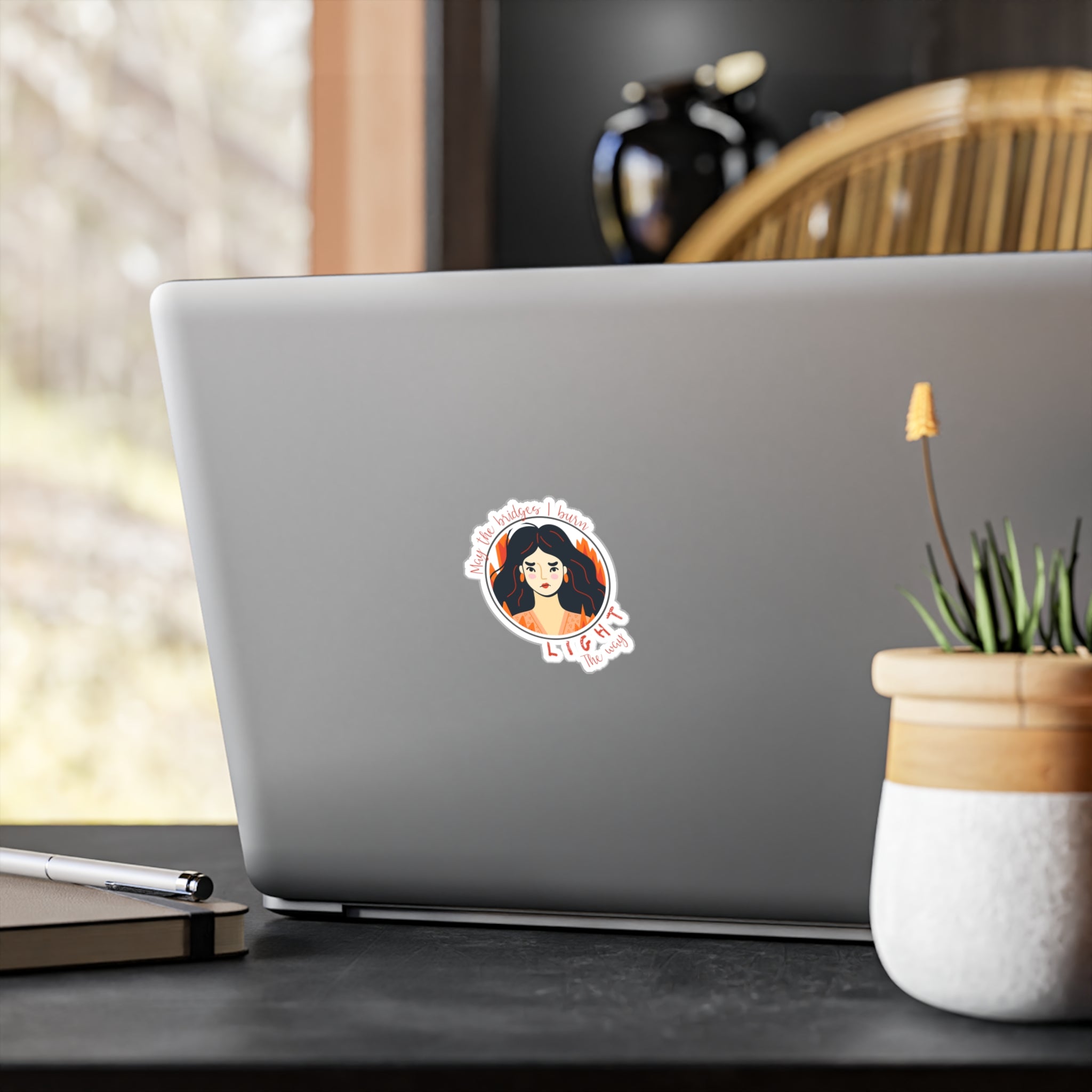 **Burning Bridges Vinyl Decal**