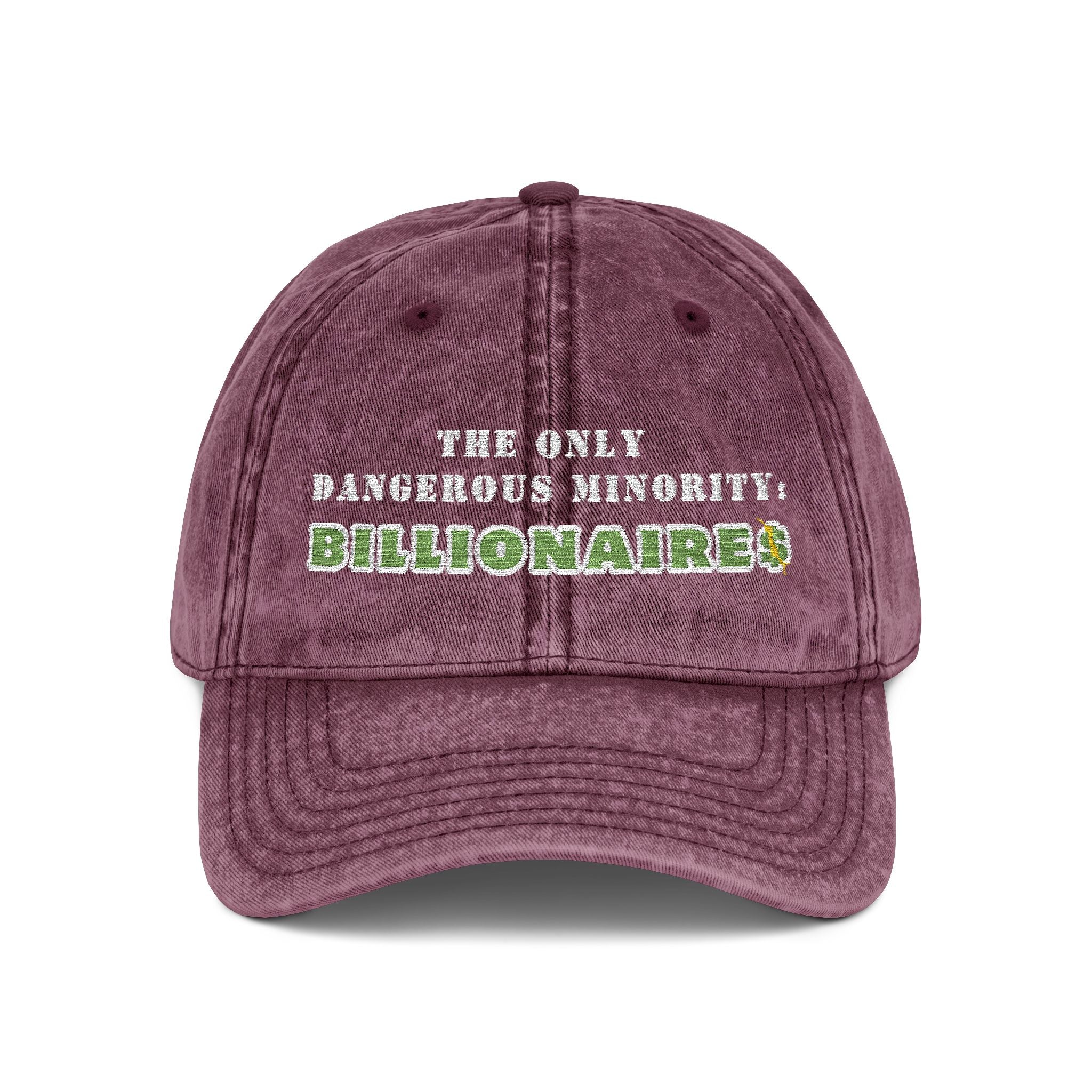 The Only Dangerous Minority: BILLIONAIRE$ Vintage Washed Denim Cap