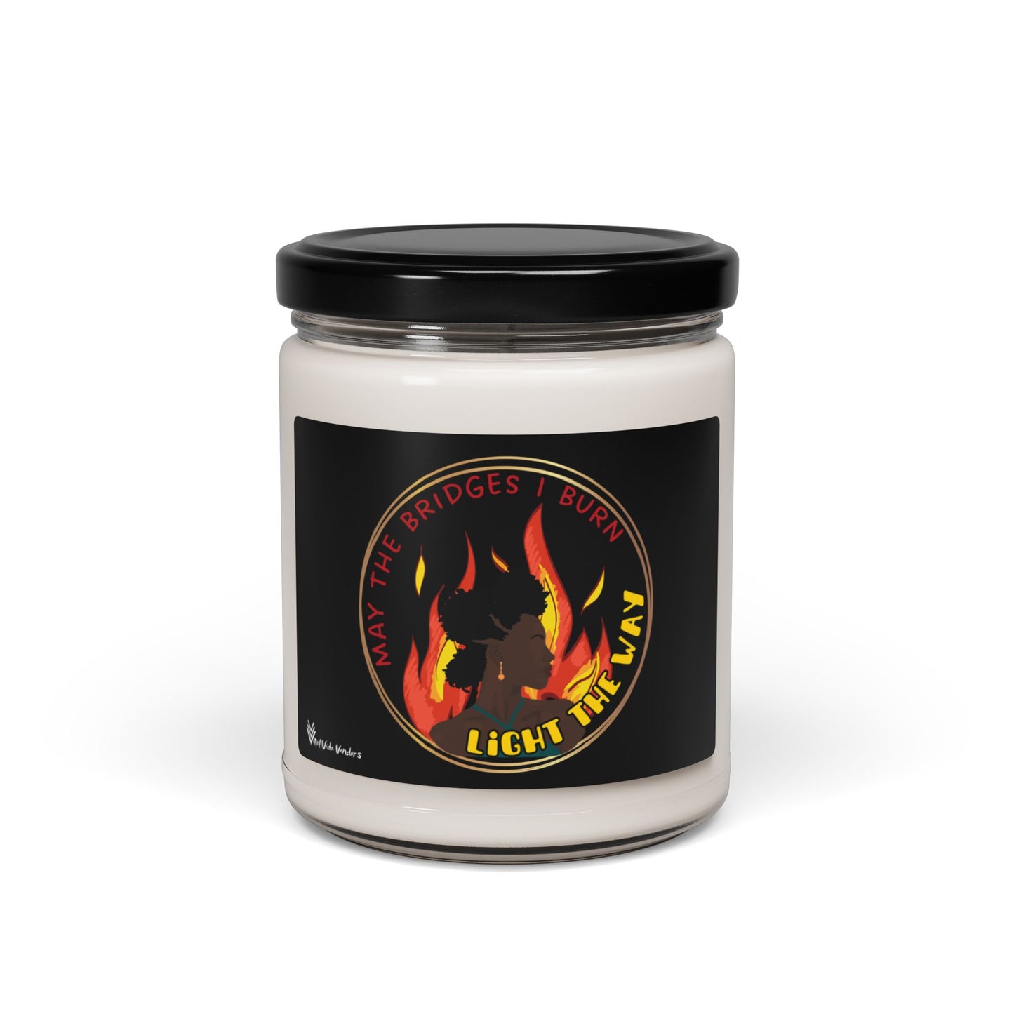 **Burning Bridges** Scented Soy Candle- Design B