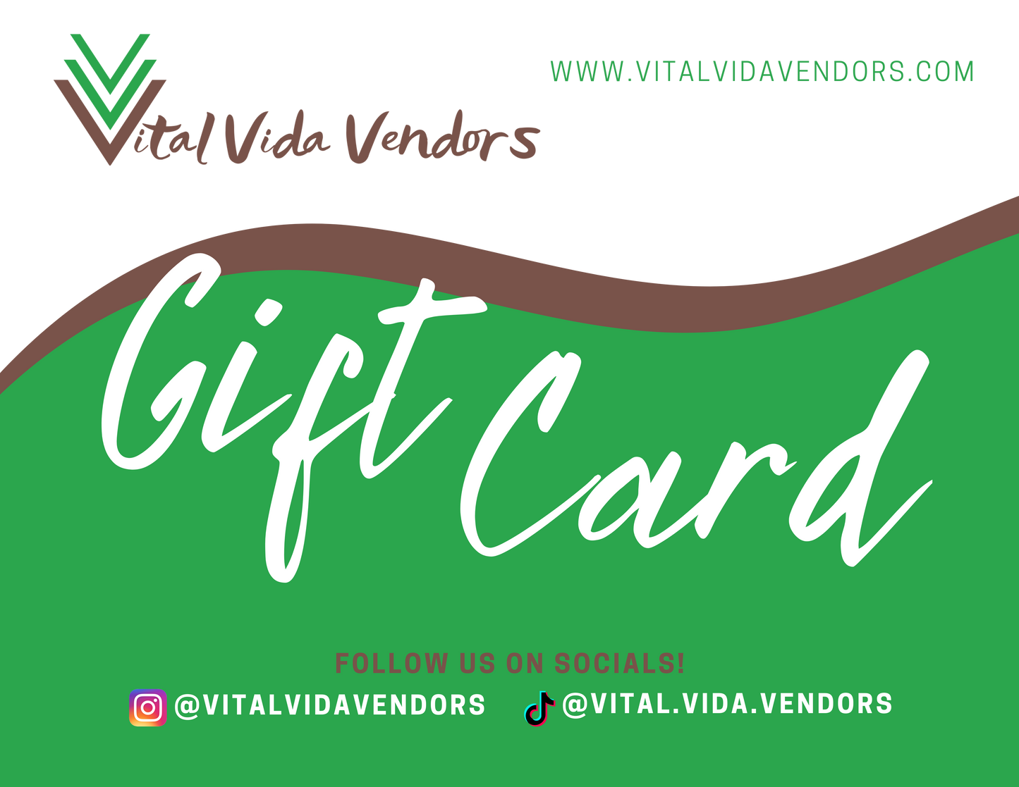 Vital Vida Vendors Gift Card ** Empower Community with Every Purchase!**