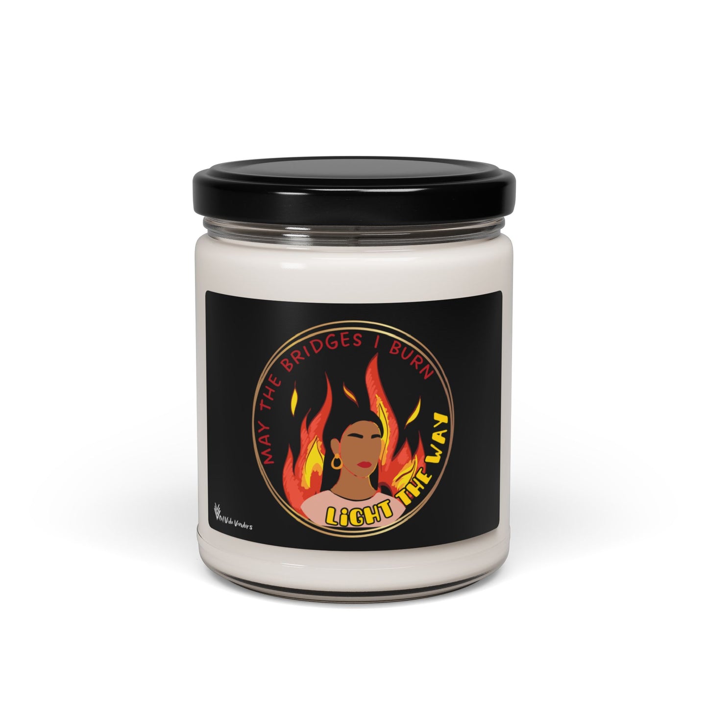 **Burning Bridges** Scented Soy Candle- Design H