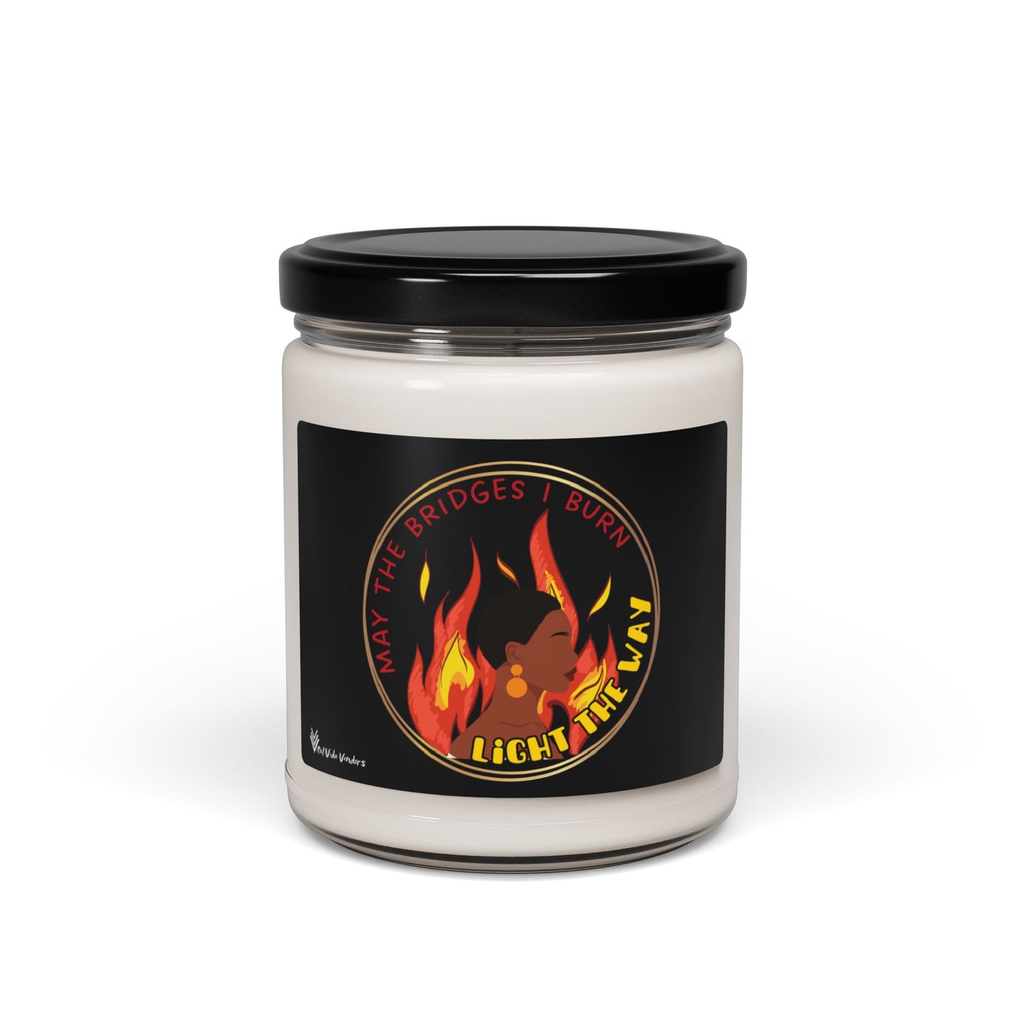 **Burning Bridges** Scented Soy Candle- Design C