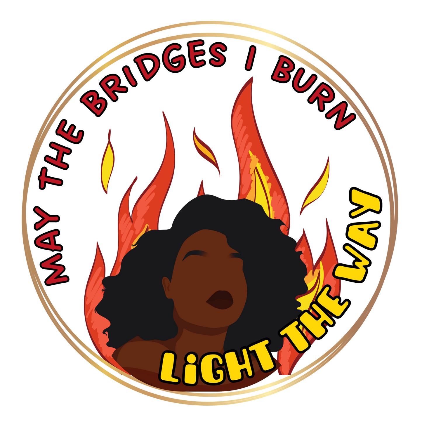 **Burning Bridges** Scented Soy Candle- Design A