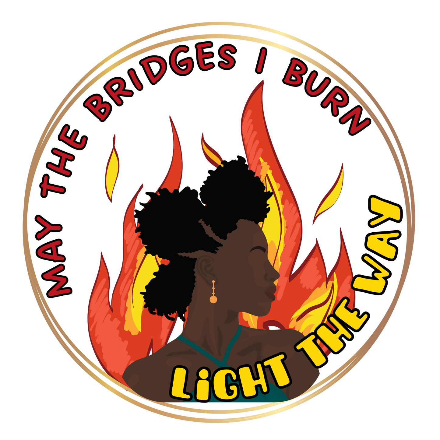 **Burning Bridges** Scented Soy Candle- Design A