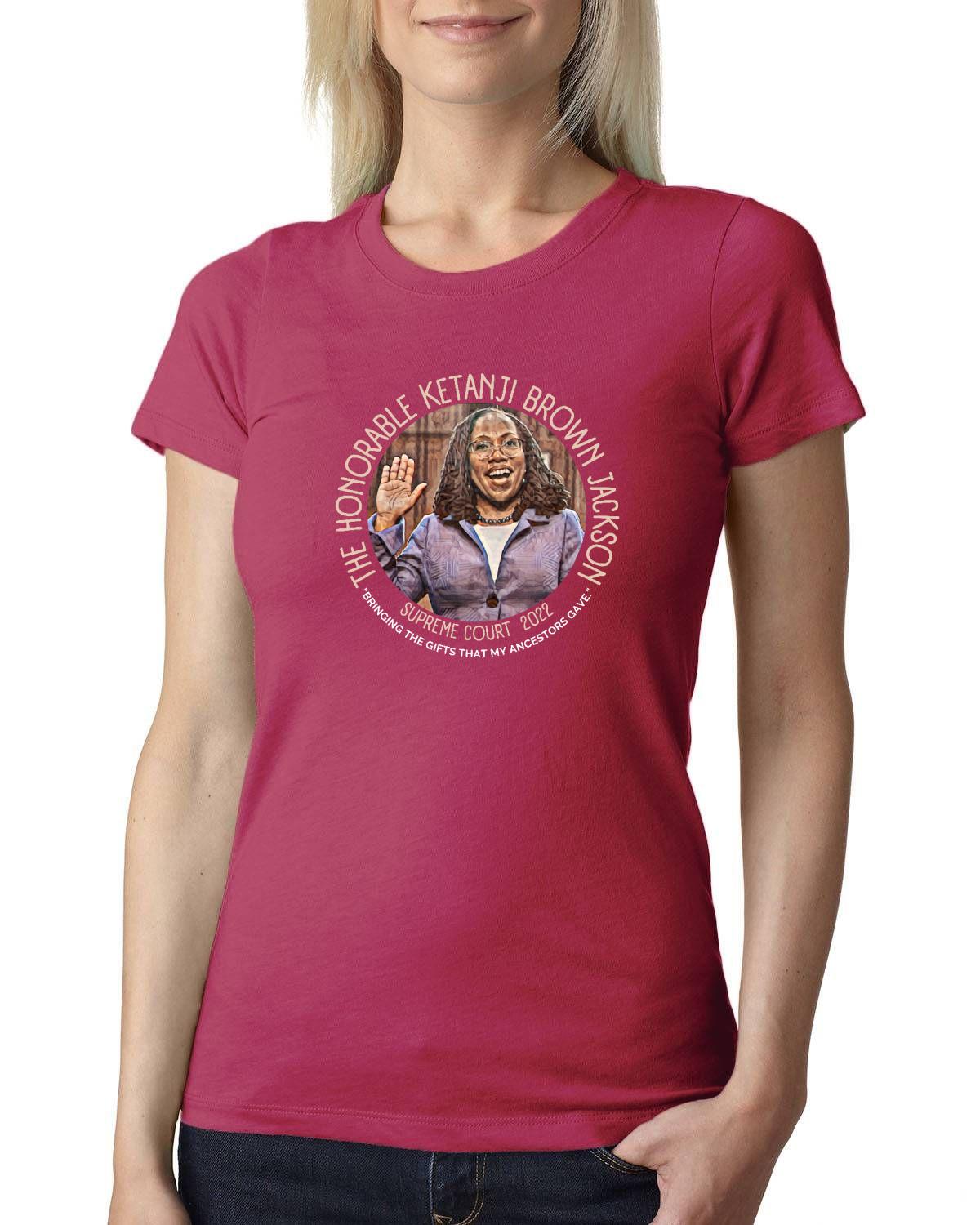 Contoured Fit Ketanji Brown T-Shirt - Supporting Healing Justice Santa Barbara!